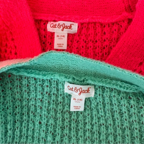 BUNDLE of 2 sweaters | Girls | Size XL 14 | Cat & Jack - Picture 4 of 4